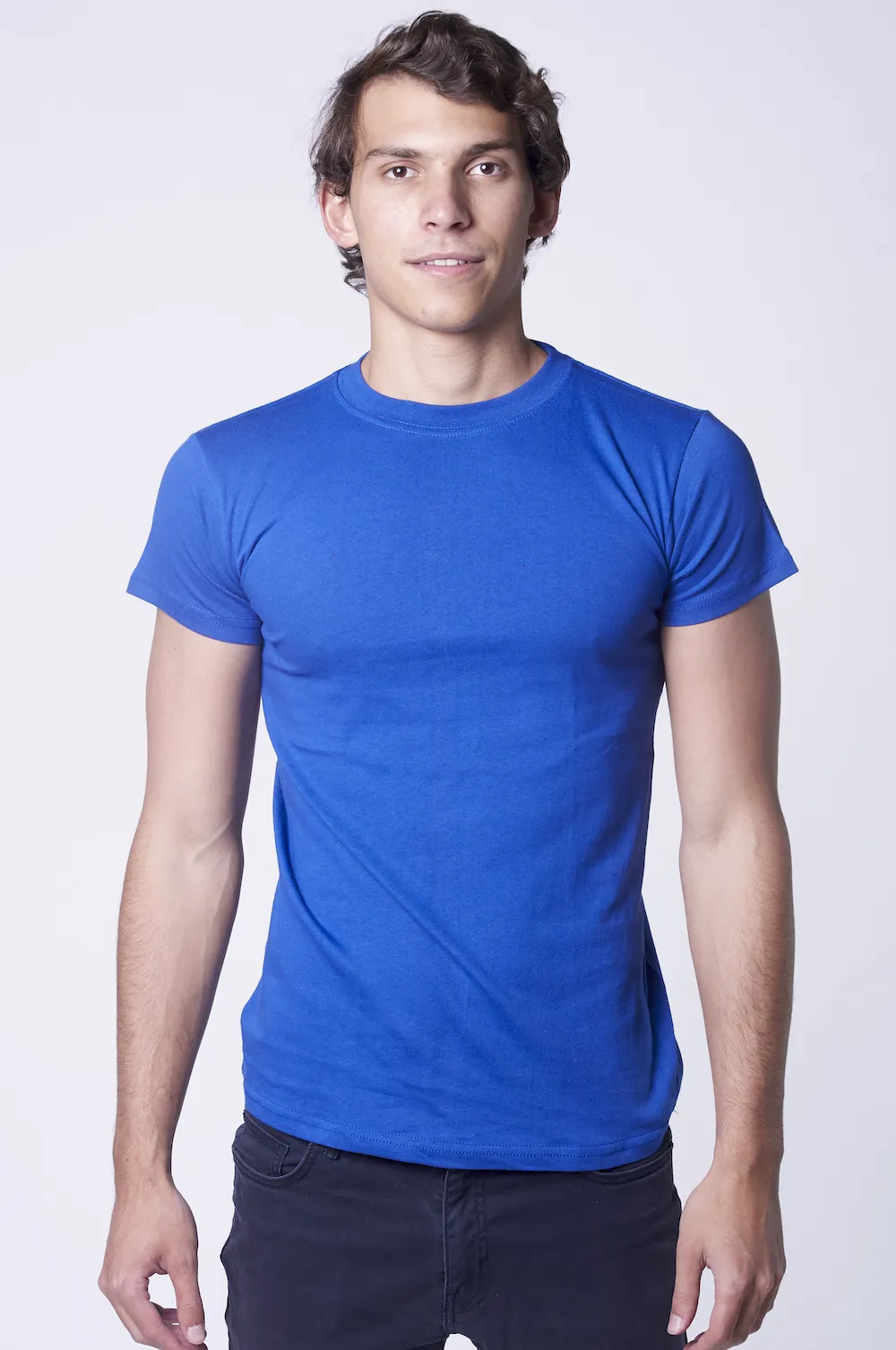 Playera Cuello Redondo Azul Rey 