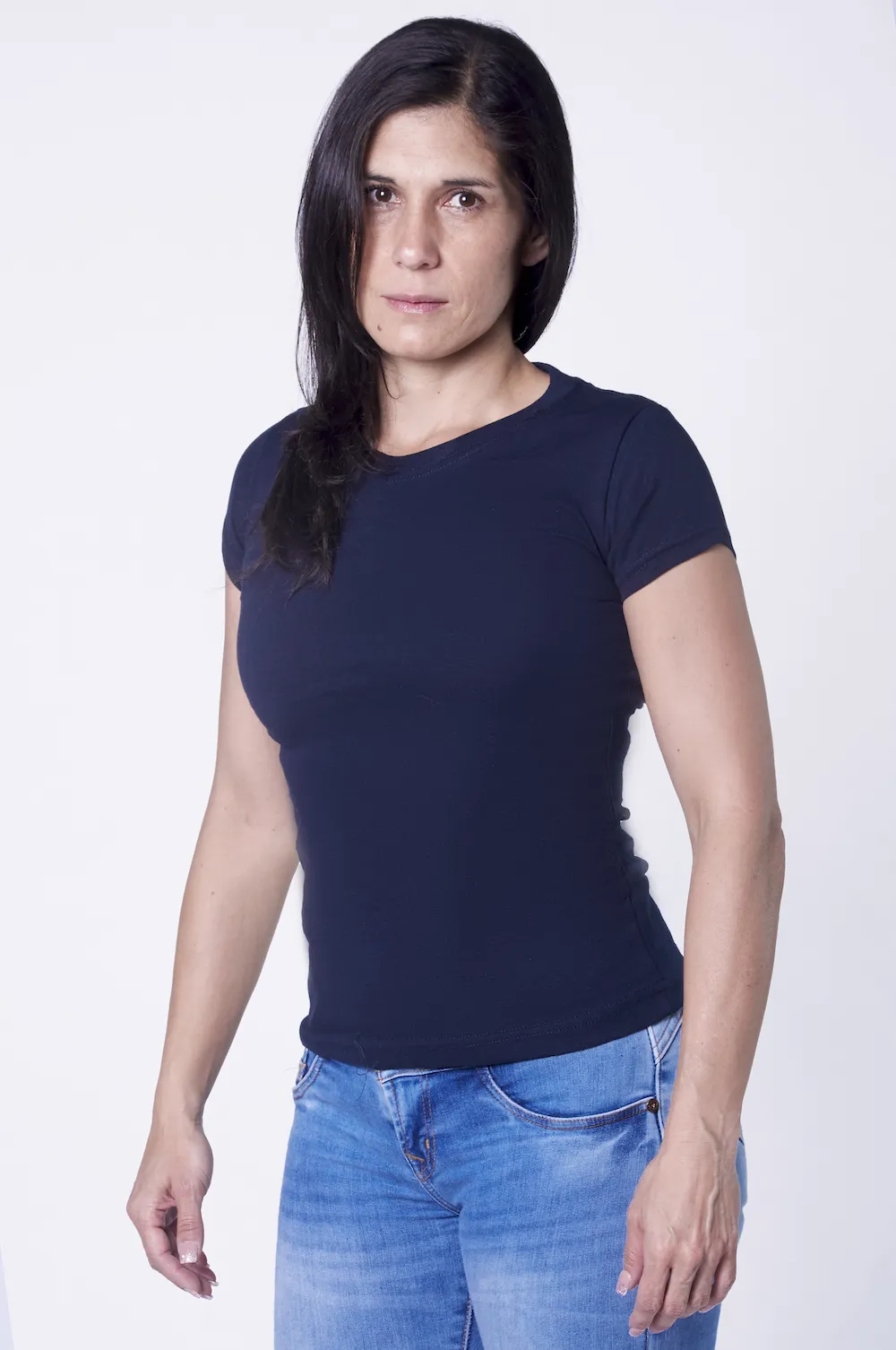 Playera Cuello Redondo NEGRA 