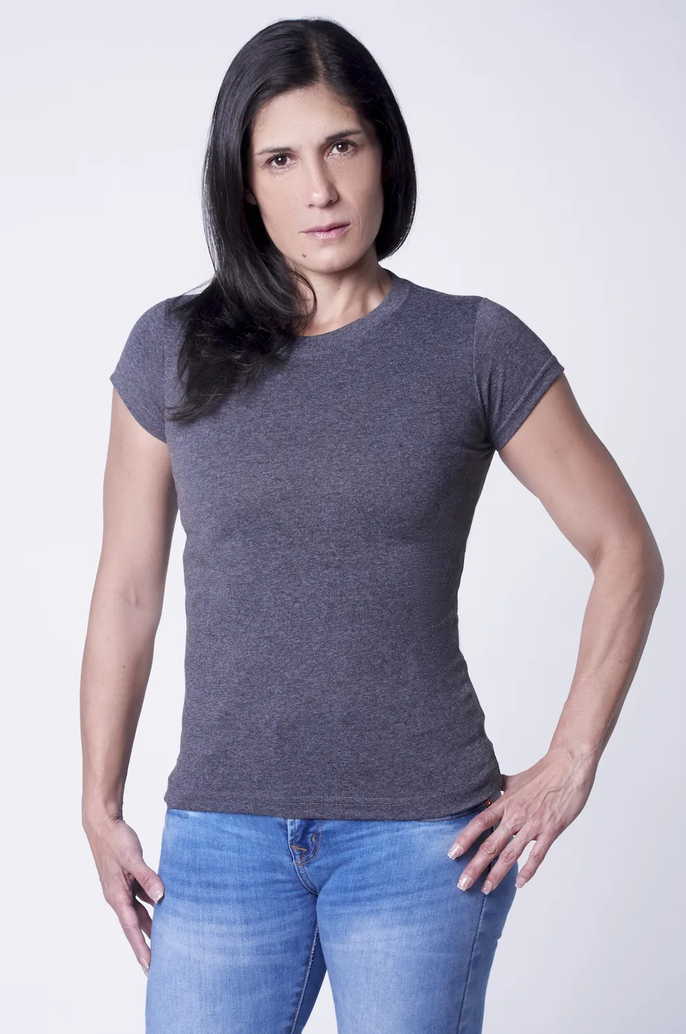 Playera Cuello Redondo Oxford 