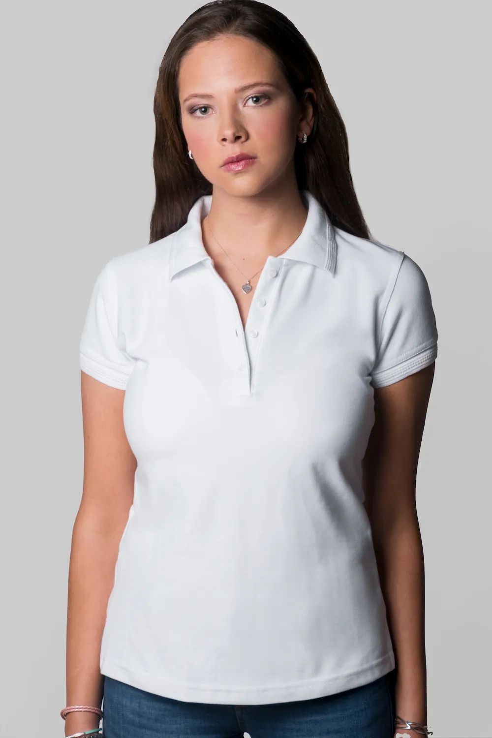 Playera Polo Tipo Blanca