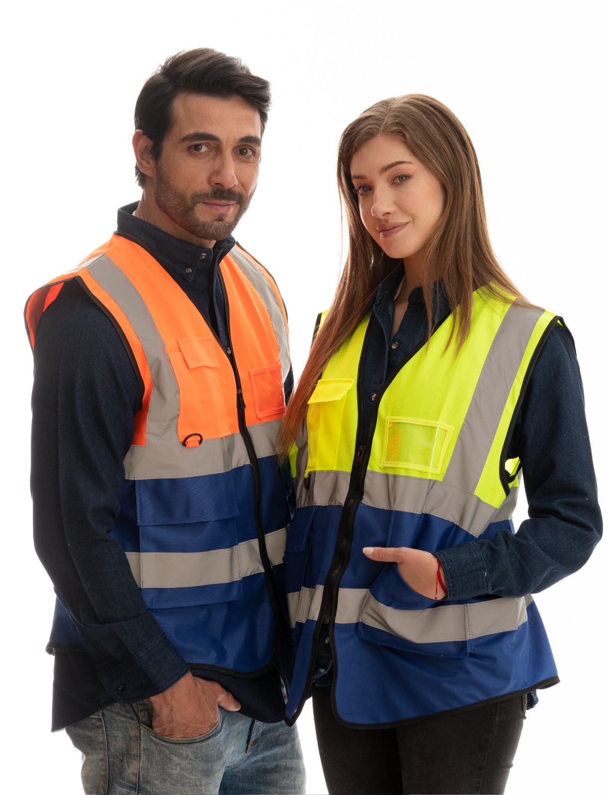 Chaleco reflejante bi color